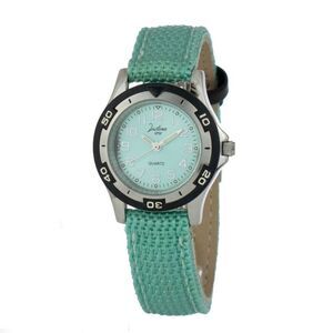 JUSTINA Bicolor Leather Dress Women's Watch